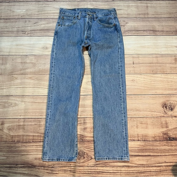 Levi’s 501 Denim Jeans Button Fly - Picture 2 of 8